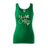 Dámské tílko s potiskem I love coffee