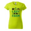 Dámské tričko s potiskem Lady of the farm