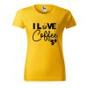 Dámské tričko s potiskem I love coffee