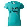 Dámské tričko s potiskem I love coffee