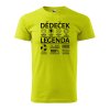 Pánské tričko s potiskem Dědeček legenda