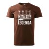 Pánské tričko s potiskem Instalatér legenda