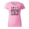 Dámské tričko s potiskem Účetní legenda