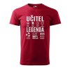 Pánské tričko s potiskem Učitel legenda