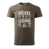 Pánské tričko s potiskem Učitel legenda