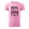 Pánské tričko s potiskem Učitel legenda