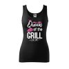 Dámské tílko s potiskem Queen of the grill