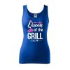 Dámské tílko s potiskem Queen of the grill