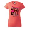 Dámské tričko s potiskem Queen of the grill