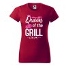 Dámské tričko s potiskem Queen of the grill