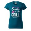 Dámské tričko s potiskem Queen of the grill