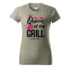 Dámské tričko s potiskem Queen of the grill