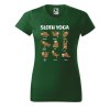 Dámské tričko s potiskem Sloth yoga
