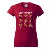 Dámské tričko s potiskem Sloth yoga
