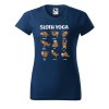 Dámské tričko s potiskem Sloth yoga