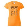 Dámské tričko s potiskem Sloth yoga