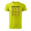 Pánské tričko s potiskem Sloth yoga
