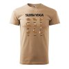 Pánské tričko s potiskem Sloth yoga