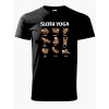 Pánské tričko s potiskem Sloth yoga