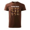 Pánské tričko s potiskem Sloth yoga
