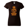 Dámské tričko s potiskem Keep calm beer