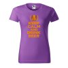 Dámské tričko s potiskem Keep calm beer