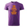 Pánské tričko s potiskem Keep calm beer