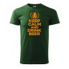 Pánské tričko s potiskem Keep calm beer