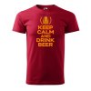 Pánské tričko s potiskem Keep calm beer