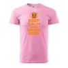 Pánské tričko s potiskem Keep calm beer