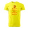 Pánské tričko s potiskem Keep calm beer