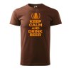 Pánské tričko s potiskem Keep calm beer