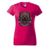 Dámské tričko s potiskem Vlčí hlava