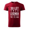 Pánské tričko Legenda symboly 30 let