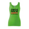 Dámské tílko s potiskem Dogs make me happy