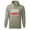 Pánská mikina s potiskem Dogs make me happy