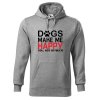 Pánská mikina s potiskem Dogs make me happy