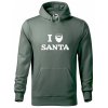 Pánská mikina s potiskem I love Santa