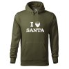 Pánská mikina s potiskem I love Santa