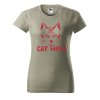 Dámské tričko s potiskem Cat mom