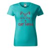 Dámské tričko s potiskem Cat mom