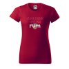 Dámské tričko s potiskem Všude dobře rum