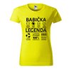 Dámské tričko Babička legenda