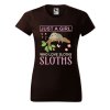 Dámské tričko s potiskem Love sloths