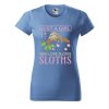 Dámské tričko s potiskem Love sloths