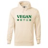 Pánská mikina s potiskem Vegan symboly (Barva mikiny malfini pánské Bílá, Velikost - muž NOVÉ 2XL)