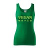 Dámské tílko s potiskem Vegan symboly (Velikost 2XL, Ženy vodácká tílka Apple green)