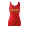 Dámské tílko s potiskem Vegan symboly (Velikost 2XL, Ženy vodácká tílka Apple green)