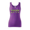 Dámské tílko s potiskem Vegan symboly (Velikost 2XL, Ženy vodácká tílka Apple green)