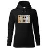Dámská mikina EKG coffee (Barva dámské mikiny Malfini Cape Bílá, Velikost - žena NOVÉ 2XL)